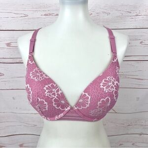 Victoria’s Secret PINK Lace Flowers Strappy Halter Racerback Push Up Bra